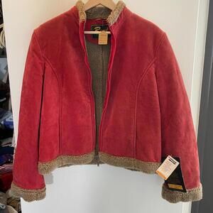Nwt Reed Red Suede Faux